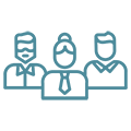 Working with Team Members icon 